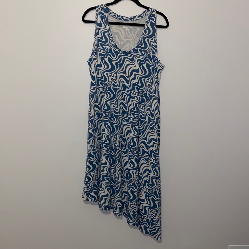 AVA & VIV ASYMMETRICAL HEM SUMMER JUMPER SIZE 1X